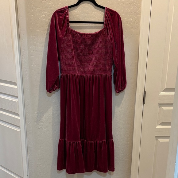 LC Lauren Conrad Pink Smocked Dress - Picture 1 of 4